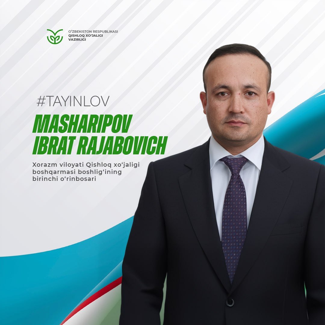 Хоразмда янги тайинлов!